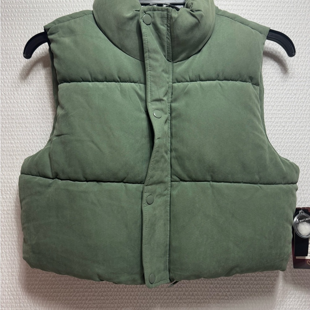 Green Puffer Vest